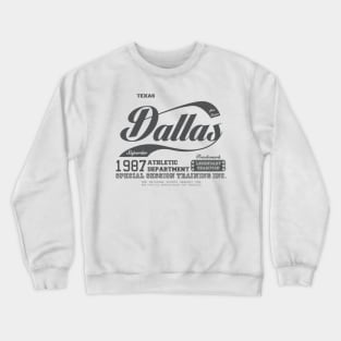 texas dallas athletic sports graph Crewneck Sweatshirt